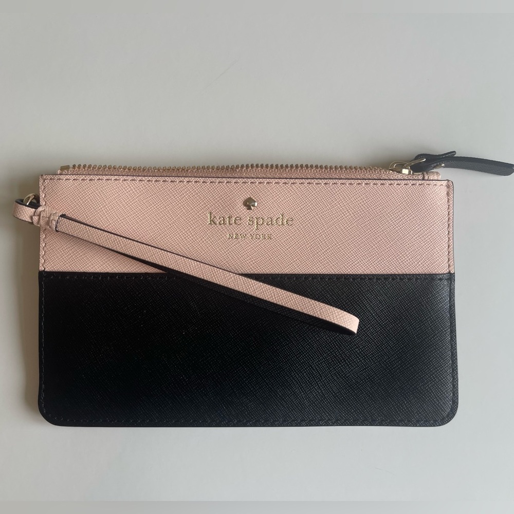 KATE SPADE colorblock wristlet
